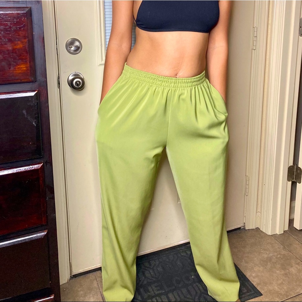 Lime Green Slacks - S